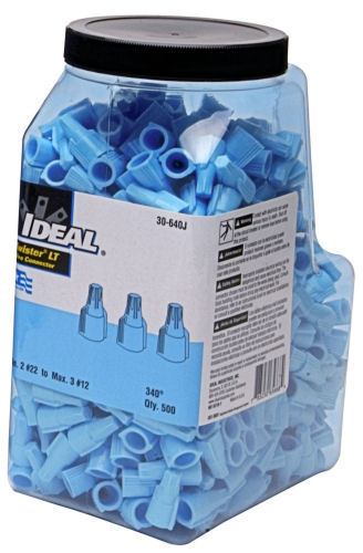Twister 340 wire nut connector, lt. blue (jar of 500)