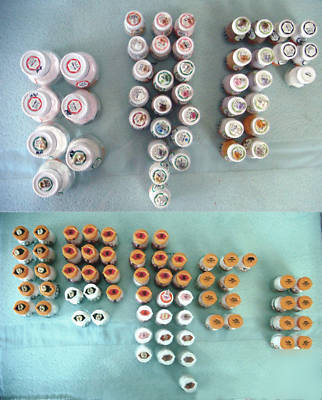 Lot of vita VMK68 and VMK95 porcelain - 106 bottles ttl