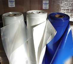 16' x 200' - 7 mil boat shrink wrap film - blue