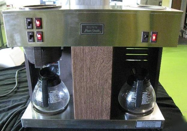 Bunn pour-o-matic vps 12 cup 3 burner coffee maker