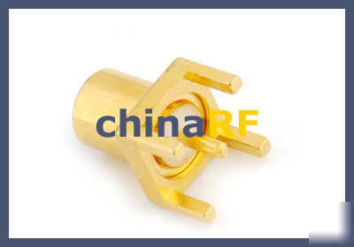 Mmcx jack pcb connector straight goldplated