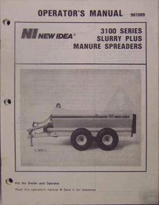 New idea 3110, 3116, 3125 manure spreaders manual