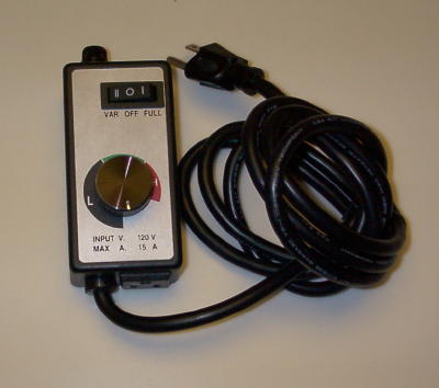 Variable speed control rheostat potentiometer motor ac