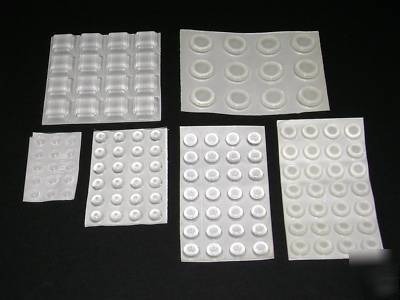 3M clear bump-on assortment 6 styles 123 pieces