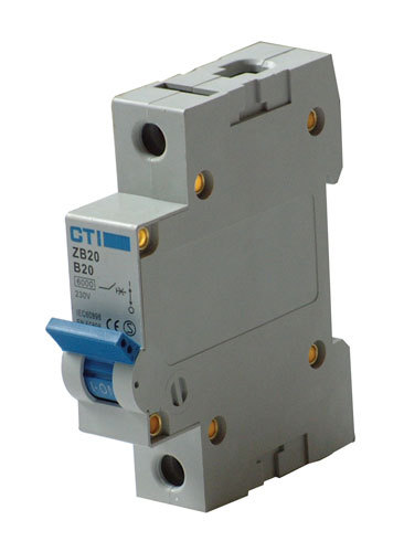 Cti single pole mcb 6KA type b circuit breaker - 6A