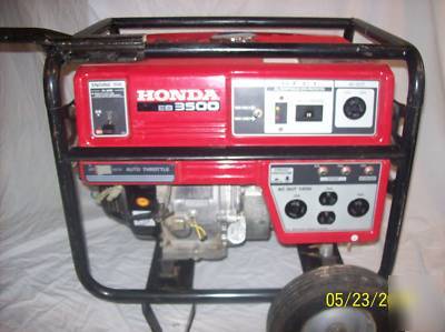 Honda generator eb 3500 slightly used
