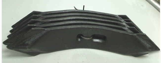 Lot of 5 adams JT20 field cultivator chisels 11-1/2