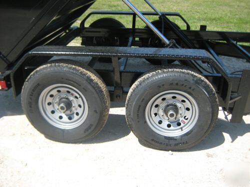 New 2010 7'X12' texas pride dump trailer 14K gvwr 