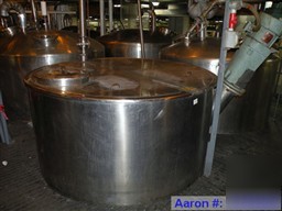 Used- norwalk tank, 2000 gallon, stainless steel, vert