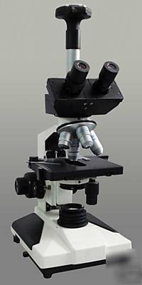 Turret phase contrast compound microscope 3M usb camera