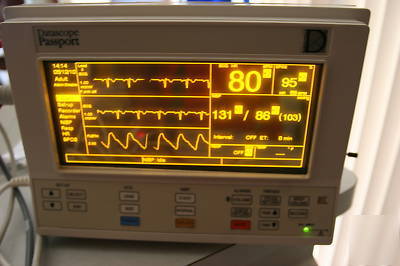 Datascope passport el amber 5 l ecg SP02 ibp clean