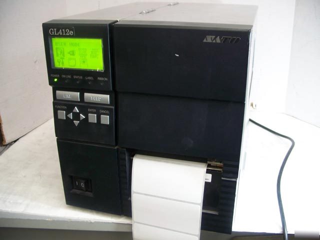 New sato GL412E 305 dpi thermal transfer label printer 