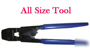 Pex crimp crimper crimping tool for ss clamps all sizes
