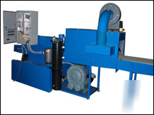 Belt washer parts cleaner hot jet water cleaning