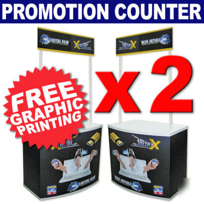 Kiosk trade show display booth kiosk podium free prints