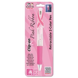 New breast cancer awareness clip-on ret balpt pen, f...