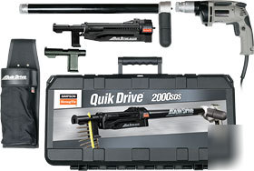 Quikdrive QD2000SDS system w/ 2500 rpm dewalt motor