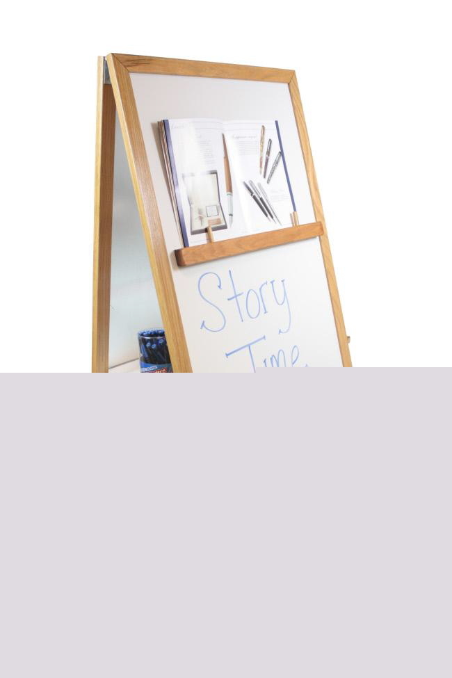 Quartet 24 x 32 magnetic dry erase chalk board easel