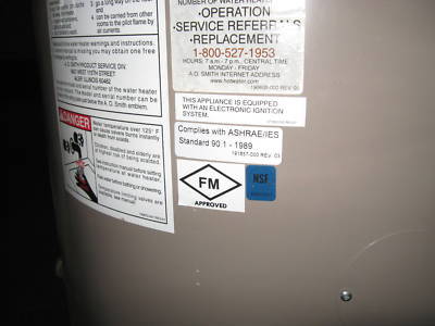 Ao smith 420,000 btu copper coil boiler - natural gas