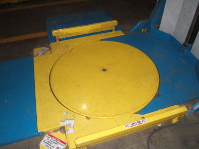 Bishamon ezoff pallet positioner rotating lift platform