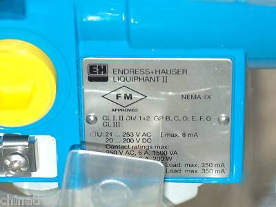 Endress hauser liquiphant ii ftl 366 level limit switch