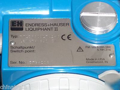 Endress hauser liquiphant ii ftl 366 level limit switch