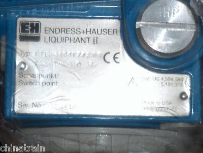 Endress hauser liquiphant ii ftl 366 level limit switch