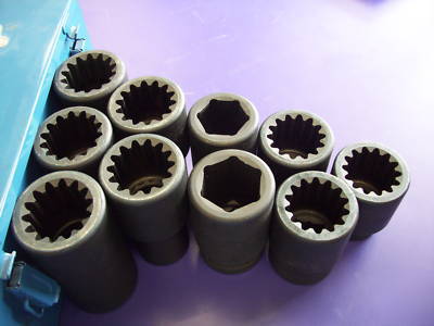 Grey pneumatic 9263 spline socket set *