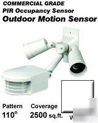 (2) leviton PS110-1FW pir outdoor motion sensors 2500FT