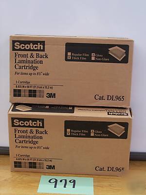 2-scotch heat-free front/back laminating DL965 refills