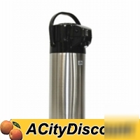 6 update s/s liner push-button top coffee airpot