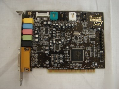 Creative labs sound blaster live CT4780 card 5.1 pci