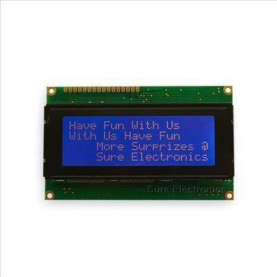 2004 lcd white characters blue backlight & demo board