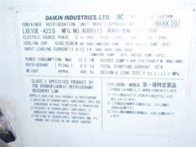 Daikin reefer container refrigeration unit LXE10E-23B 