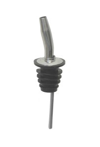 Tapered s/steel free flow spirit pourer & cap`