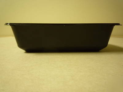 Polyprop+co-polymer black square tray 6 5/16