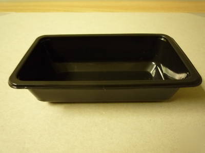 Polyprop+co-polymer black square tray 6 5/16