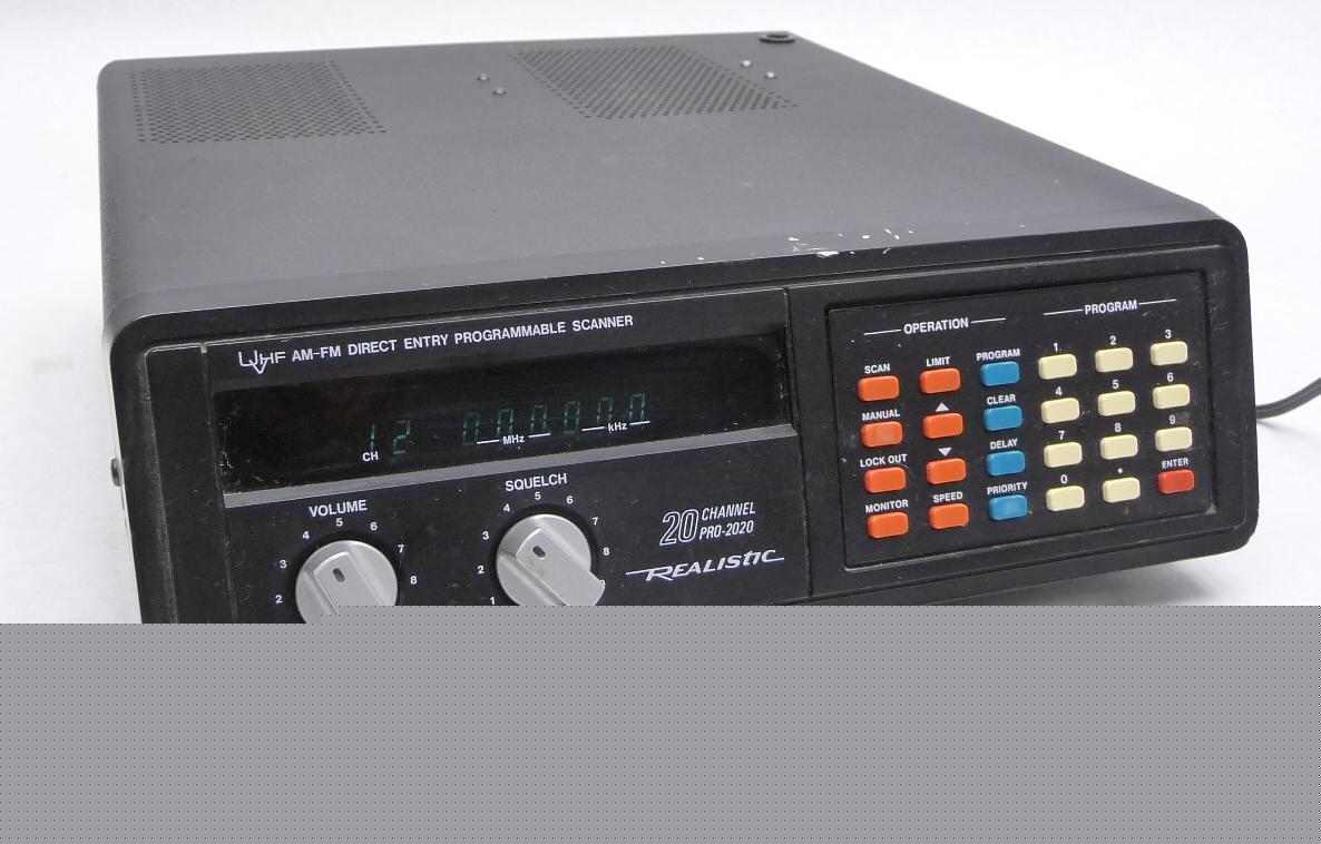 Realistic pro-2020 am/fm 20-channel police fire scanner