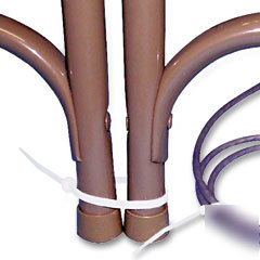 Cable ties, nylon, 18 lb., 4 X1/16 , 1000/pk, natural, 