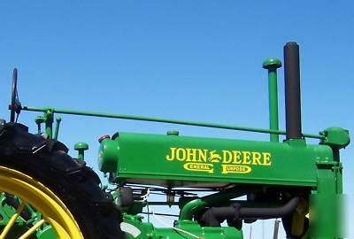 1935 john deere a open fan tractor ie- b g round spokes
