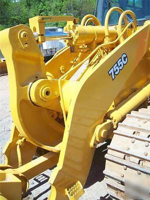 2002 john deere 755C crawler loader 4-n-1 cab a/c 