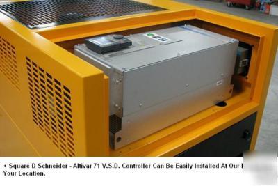 Eaton 7.5 hp, 3 phase vsd rotary screw air compressor