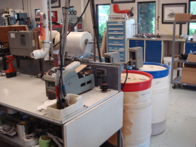 Instapak 901 foam in place system - in daily use
