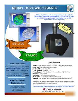 Metris lc 50 laser scanner