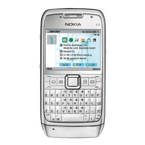 Nokia 002F582-E71 white nam qwerty smartphone - w/ 2 yr