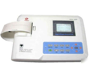Ecg/ekg digital singel channel ecg electrocardiograph