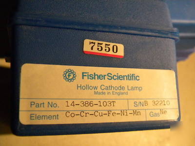 Fisherbrand hollow cathode lamp 14-386-103T
