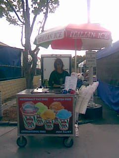 Italian ice push cart mustache mike's wholesale CP6PKG2