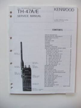 Kenwood th-47A/e service manual +schematic B51-8075-00