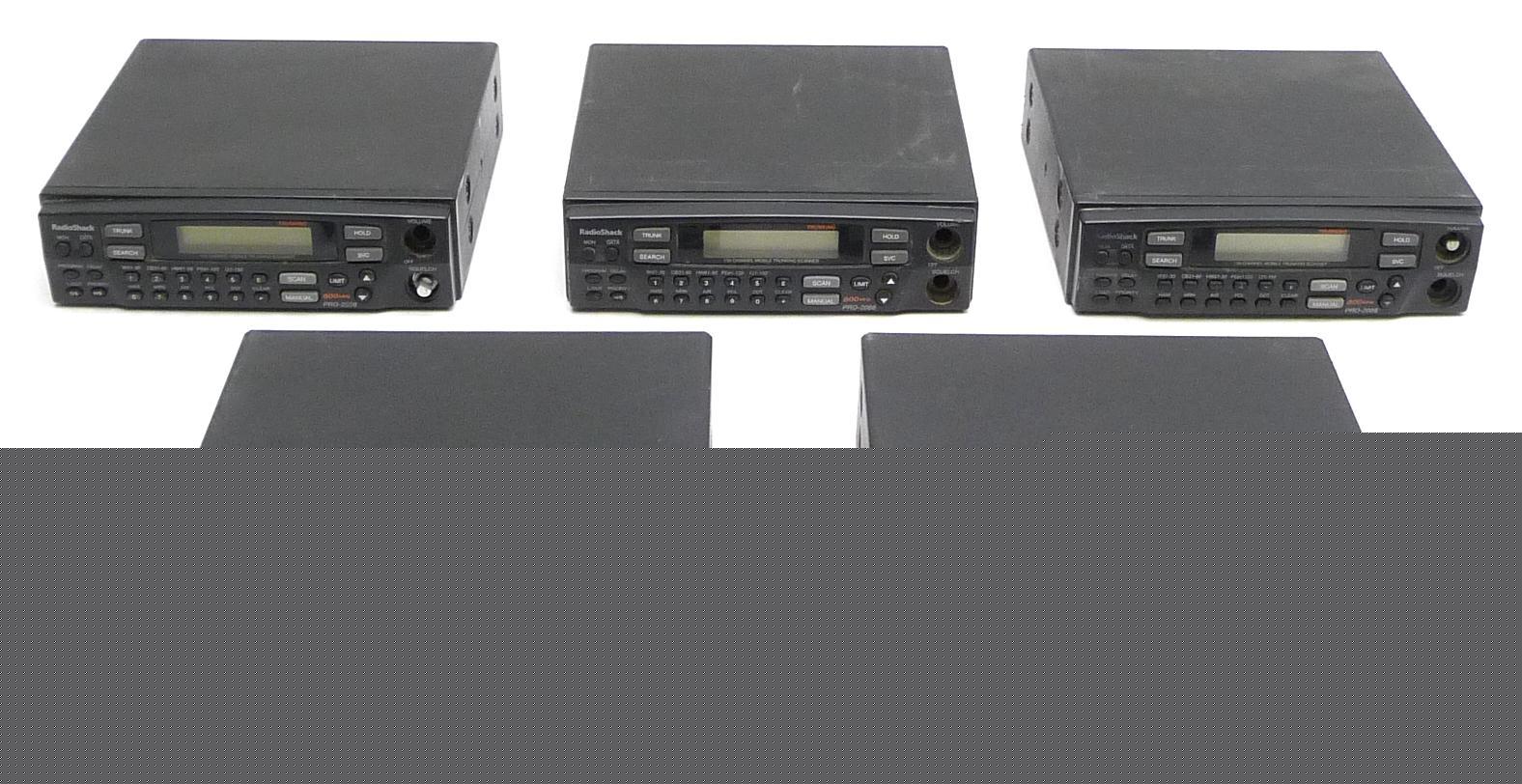 Lot 5 radioshack pro-2066 150CH trunk scanner radio 